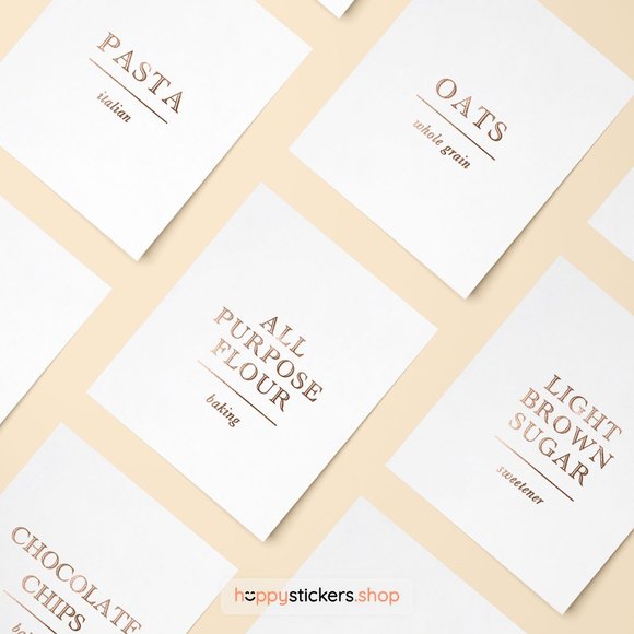 36 Labels • Academy Minimalist Pantry for Kitchen Storage • Organization Labels - Picture 12 of 17